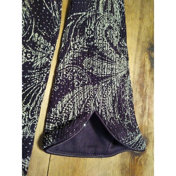 Alex Evenings Womens 12 Jacket Purple Metallic Open Front Evening 3/4 Sleeve - Picture 6 of 8